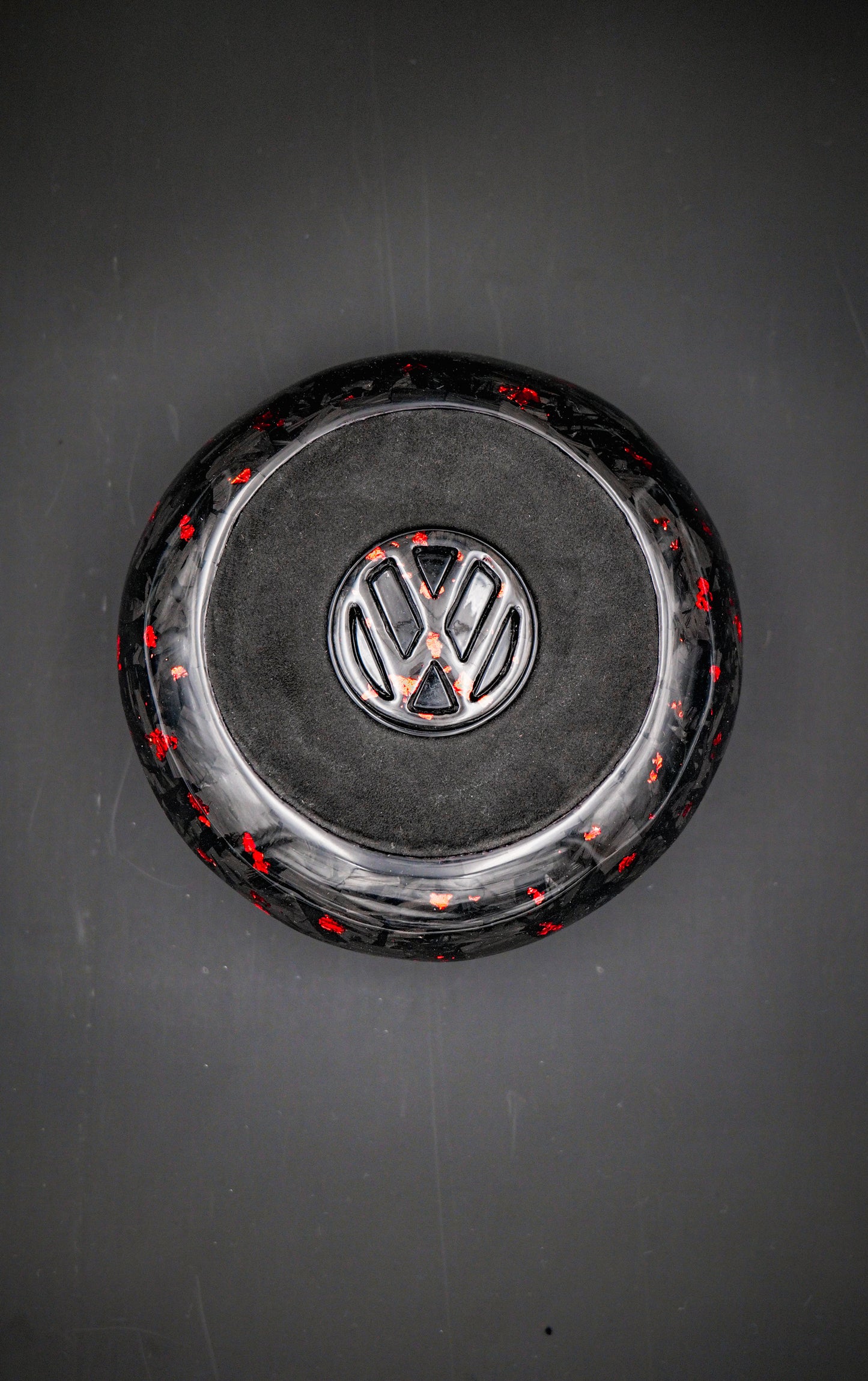 Forged Carbon Fiber LED Steering Wheel Blue Perforated Leather Blue Stitching for Volkswagen Golf 7 7.5 R Rline 2013-2020