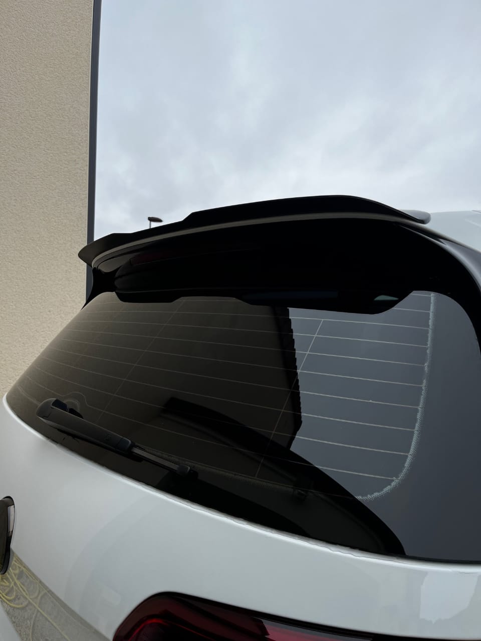 Becquet Spoiler look maxton noir brillant VW GOLF 7 7.5 VII GTI GTD R 2013-2020