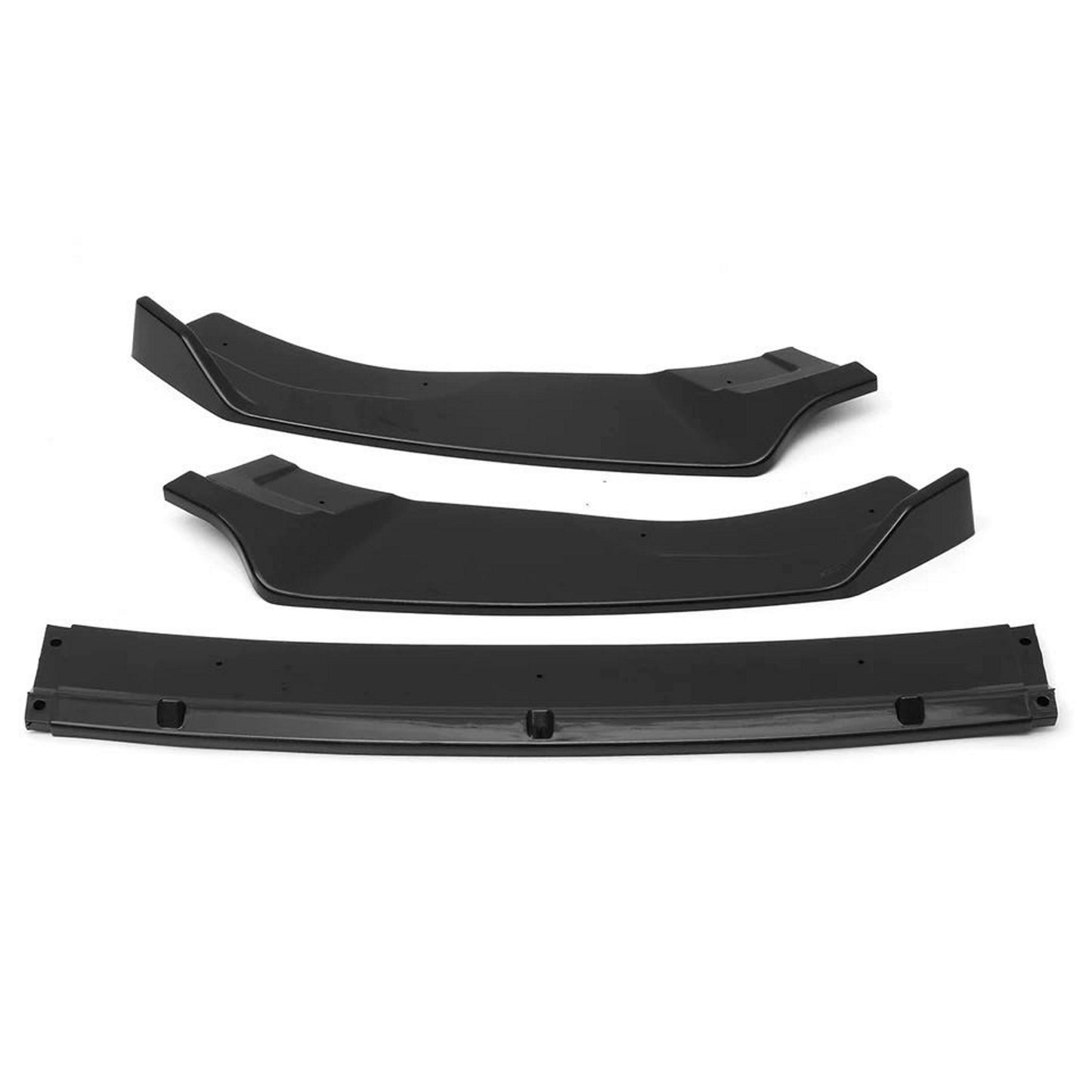 Lame Spoiler pare-choc avant noir brillant VW GOLF 7 7.5 GTI GTD R 2013-2020