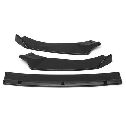 Lame Spoiler pare-choc avant noir brillant VW GOLF 7 7.5 GTI GTD R 2013-2020