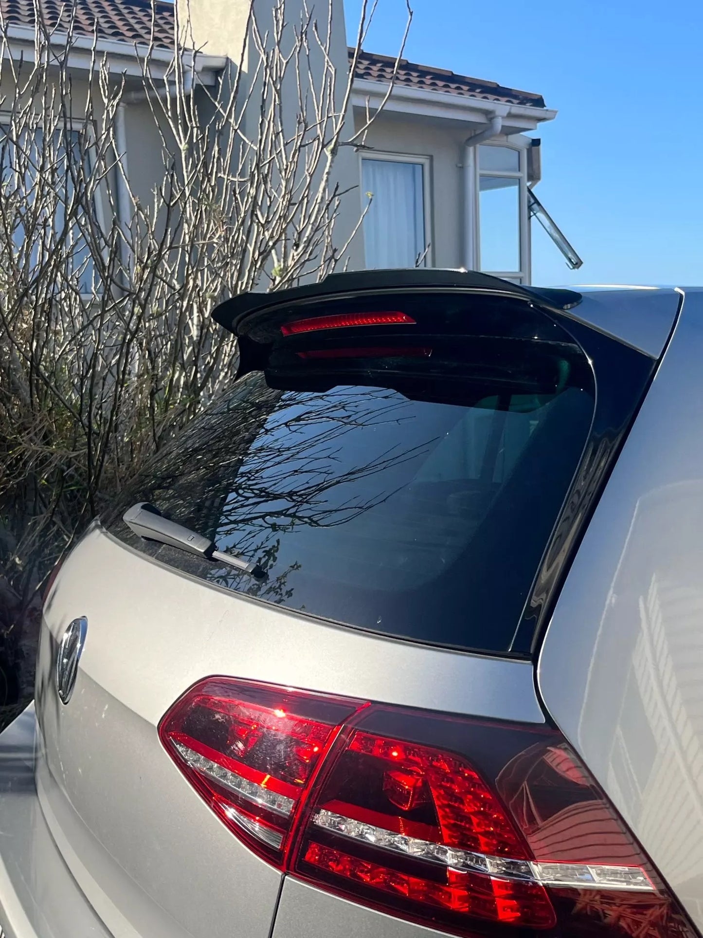 Becquet Spoiler look maxton noir brillant VW GOLF 7 7.5 VII GTI GTD R 2013-2020