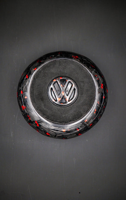 Volant LED carbone forgé rouge compatible VW Golf 7 / 7.5 GTI
