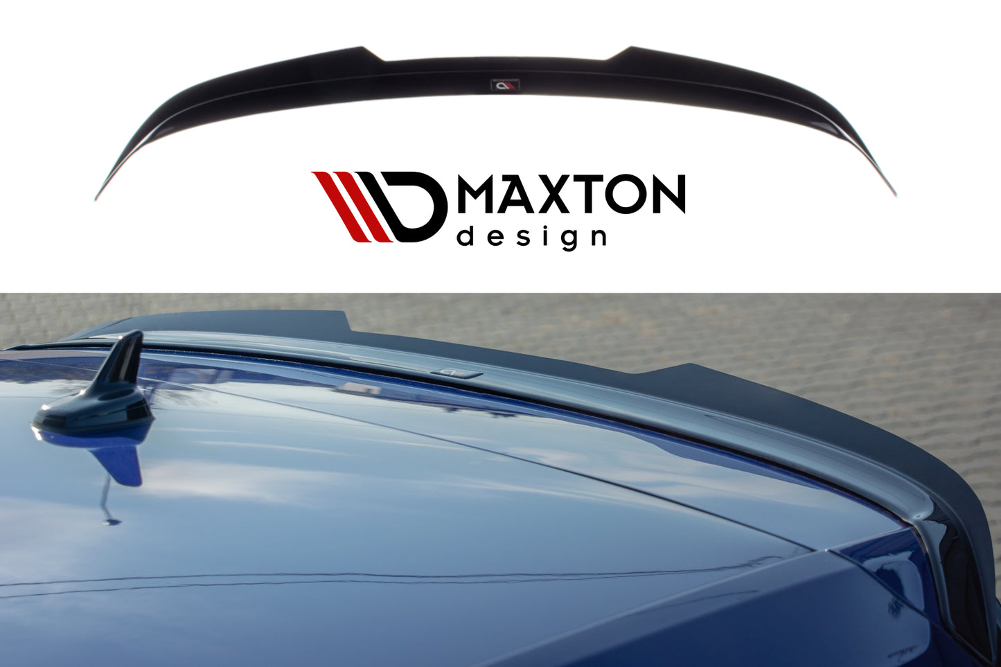 Becquet Maxton Design Cap V.2 noir brillant VW GOLF 7 7.5 VII GTI GTD R 2013-2020